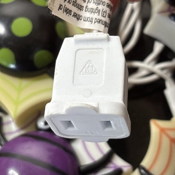 Spider Blow Mold String Lights Halloween Party Decor Vintage 90s Tested Working - Picture 5 of 9